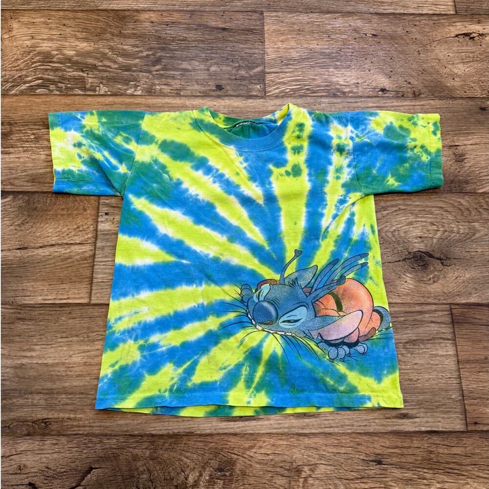 Vintage Disney Lilo & Stitch Great Escape Tie Dyed Tee Shirt
